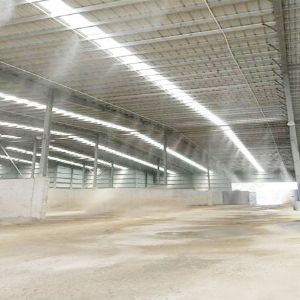 混凝土攪拌站料倉噴霧系統